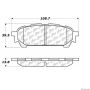 CENTRIC PARTS 300.10040 Centric Premium Semi-Metallic Brake Pads with Shims and Hardware