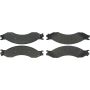 CENTRIC PARTS 300.10100 Centric Premium Semi-Metallic Brake Pads with Shims and Hardware