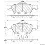 CENTRIC PARTS 300.10470 Centric Premium Semi-Metallic Brake Pads with Shims and Hardware