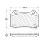 CENTRIC PARTS 300.10530 Centric Premium Semi-Metallic Brake Pads with Shims and Hardware