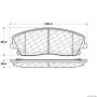 CENTRIC PARTS 300.10560 Centric Premium Semi-Metallic Brake Pads with Shims and Hardware