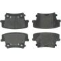 CENTRIC PARTS 300.10571 Centric Premium Semi-Metallic Brake Pads with Shims and Hardware