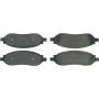 CENTRIC PARTS 300.10680 Centric Premium Semi-Metallic Brake Pads with Shims and Hardware