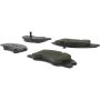 CENTRIC PARTS 300.10740 Centric Premium Semi-Metallic Brake Pads with Shims and Hardware