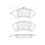CENTRIC PARTS 300.10760 Centric Premium Semi-Metallic Brake Pads with Shims and Hardware