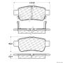 CENTRIC PARTS 300.10880 Centric Premium Semi-Metallic Brake Pads with Shims and Hardware