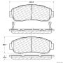 CENTRIC PARTS 300.10890 Centric Premium Semi-Metallic Brake Pads with Shims and Hardware