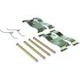 CENTRIC PARTS 300.10910 Centric Premium Semi-Metallic Brake Pads with Shims and Hardware