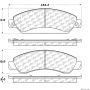 CENTRIC PARTS 300.10920 Centric Premium Semi-Metallic Brake Pads with Shims and Hardware