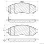 CENTRIC PARTS 300.10940 Centric Premium Semi-Metallic Brake Pads with Shims and Hardware