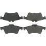 CENTRIC PARTS 300.10950 Centric Premium Semi-Metallic Brake Pads with Shims and Hardware