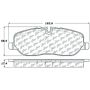 CENTRIC PARTS 300.10980 Centric Premium Semi-Metallic Brake Pads with Shims and Hardware