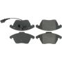 CENTRIC PARTS 300.11070 Centric Premium Semi-Metallic Brake Pads with Shims and Hardware