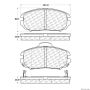 CENTRIC PARTS 300.11250 Centric Premium Semi-Metallic Brake Pads with Shims and Hardware