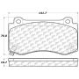 CENTRIC PARTS 300.11490 Centric Premium Semi-Metallic Brake Pads with Shims and Hardware
