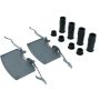 CENTRIC PARTS 300.11510 Centric Premium Semi-Metallic Brake Pads with Shims and Hardware