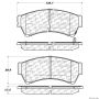 CENTRIC PARTS 300.11640 Centric Premium Semi-Metallic Brake Pads with Shims and Hardware