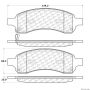 CENTRIC PARTS 300.11691 Centric Premium Semi-Metallic Brake Pads with Shims and Hardware
