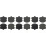 CENTRIC PARTS 300.11850 Centric Premium Semi-Metallic Brake Pads with Shims