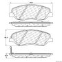 CENTRIC PARTS 300.12020 Centric Premium Semi-Metallic Brake Pads with Shims and Hardware