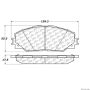 CENTRIC PARTS 300.12100 Centric Premium Semi-Metallic Brake Pads with Shims and Hardware