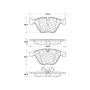 CENTRIC PARTS 300.12600 Centric Premium Semi-Metallic Brake Pads with Shims and Hardware