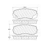 CENTRIC PARTS 300.12650 Centric Premium Semi-Metallic Brake Pads with Shims and Hardware