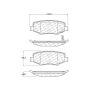 CENTRIC PARTS 300.12740 Centric Premium Semi-Metallic Brake Pads with Shims and Hardware