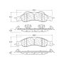 CENTRIC PARTS 300.12780 Centric Premium Semi-Metallic Brake Pads with Shims and Hardware