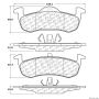 CENTRIC PARTS 300.12790 Centric Premium Semi-Metallic Brake Pads with Shims and Hardware
