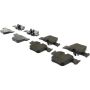 CENTRIC PARTS 300.12890 Centric Premium Semi-Metallic Brake Pads with Shims and Hardware