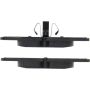 CENTRIC PARTS 300.12890 Centric Premium Semi-Metallic Brake Pads with Shims and Hardware
