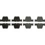 CENTRIC PARTS 300.12890 Centric Premium Semi-Metallic Brake Pads with Shims and Hardware