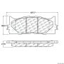 CENTRIC PARTS 300.12930 Centric Premium Semi-Metallic Brake Pads with Shims and Hardware