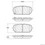 CENTRIC PARTS 300.12960 Centric Premium Semi-Metallic Brake Pads with Shims and Hardware