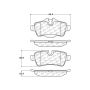 CENTRIC PARTS 300.13090 Centric Premium Semi-Metallic Brake Pads with Shims and Hardware