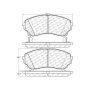 CENTRIC PARTS 300.13310 Centric Premium Semi-Metallic Brake Pads with Shims and Hardware