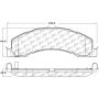 CENTRIC PARTS 300.13350 Centric Premium Semi-Metallic Brake Pads with Shims and Hardware