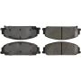CENTRIC PARTS 300.13510 Centric Premium Semi-Metallic Brake Pads with Shims and Hardware