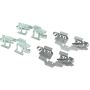 CENTRIC PARTS 300.13540 Centric Premium Semi-Metallic Brake Pads with Shims and Hardware