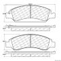 CENTRIC PARTS 300.13630 Centric Premium Semi-Metallic Brake Pads with Shims and Hardware