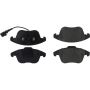 CENTRIC PARTS 300.13750 Centric Premium Semi-Metallic Brake Pads with Shims and Hardware