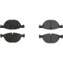 CENTRIC PARTS 300.13810 Centric Premium Semi-Metallic Brake Pads with Shims and Hardware