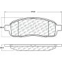 CENTRIC PARTS 300.13920 Centric Premium Semi-Metallic Brake Pads with Shims and Hardware