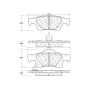 CENTRIC PARTS 300.14980 Centric Premium Semi-Metallic Brake Pads with Shims and Hardware