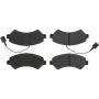 CENTRIC PARTS 300.15401 Centric Premium Semi-Metallic Brake Pads with Shims and Hardware