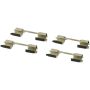 CENTRIC PARTS 300.16810 Centric Premium Semi-Metallic Brake Pads with Shims and Hardware