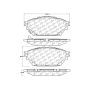 CENTRIC PARTS 300.16820 Centric Premium Semi-Metallic Brake Pads with Shims and Hardware