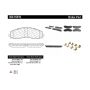CENTRIC PARTS 300.16910 Centric Premium Semi-Metallic Brake Pads with Shims and Hardware