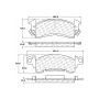 CENTRIC PARTS 301.00520 Centric Premium Ceramic Brake Pads with Shims and Hardware